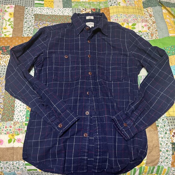 Men's J. Crew Slim Fit Flannel Shirt - Picture 1 of 7